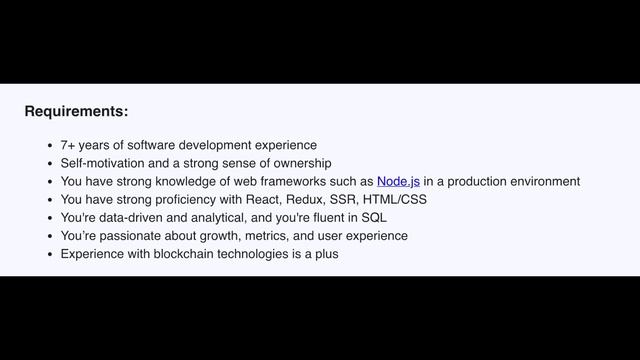 Unstoppable Domains: Senior Full stack Software Engineer - Remote