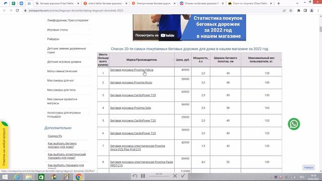 Беговая дорожка Orlauf Stellar отзывы и обзор репутации в интернете смотреть онлайн
