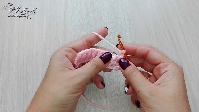 РЕЛЬЕФНАЯ РЕЗИНКА 1 х 1. Выпуклые и вогнутые столбики (Single Rib Stitch)  ► Уроки вязания ► Крючко