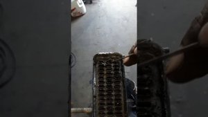 Чистка медного радиатора охлаждения автомобиля Газель