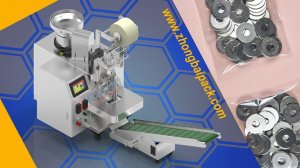 Машина для счета и упаковки шайб в пакеты