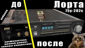 Лорта 75у 202с (Амфитон 75у 202с) Профилактика замеры АЧХ и искажений