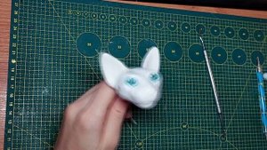 Делаю голову кота из полимерной глины | Игрушка в смешанной технике | Часть 1