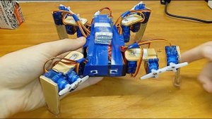 ?РОБОТ ПАУК НА АРДУИНО с управлением по Bluetooth.