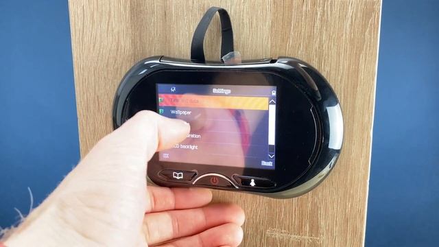 Обзор меню и монтаж видеоглазка iHome2