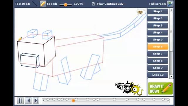 How to draw an Ocelot from Minecraft смотреть онлайн