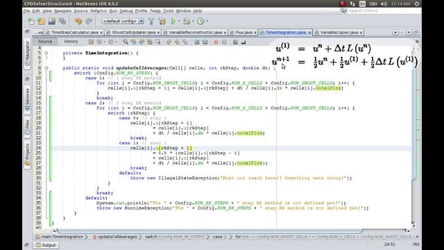 009.2 - 2 step Runge Kutta Time Integration - Code