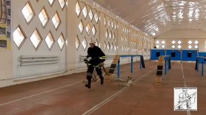 Преодоление 100 метровой полосы с препятствиями