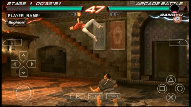 Top Nina Combos Nina vs Ganryu PPSSPP Tekken 6 Gameplay