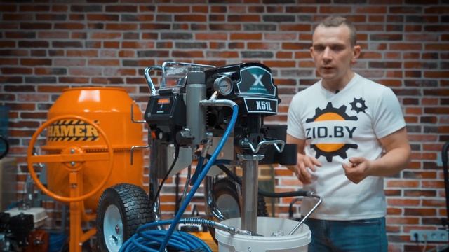 Подготовка окрасочного аппарата DP X51L к работе, эксплуатация и тестирование