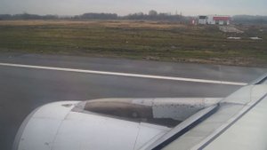 Уральские Авиалинии Airbus A319 взлёт из аэропорта Храброво, Калининград