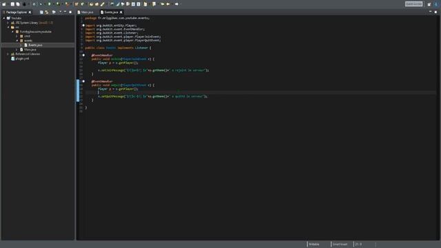 Comment créer un plugin Spigot #3 | Les Events смотреть онлайн