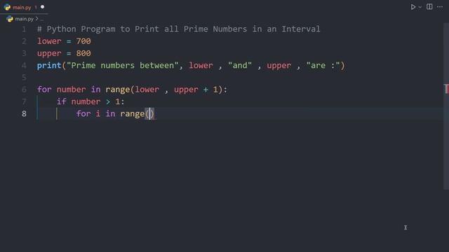 Python Program to Print All Prime Numbers in an Interval | Python Examples
