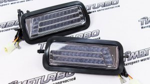 LED (диодные) подфарники с дневными ходовыми огнями хром на Нива 4х4 | timeturbo.ru