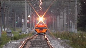 6-ти вагонная электричка - ЭД4М-0035. Станция Чернецкое (БМО)