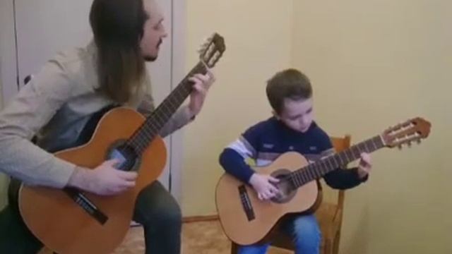 Иван Зайцев, 7 лет, А.Виницкий "Сказочный дождик". Преподаватель  - Самородов Василий Васильевич.