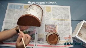Сказочный сундучок   шкатулка из картона и остатков обоев своими руками  Поделки из картона