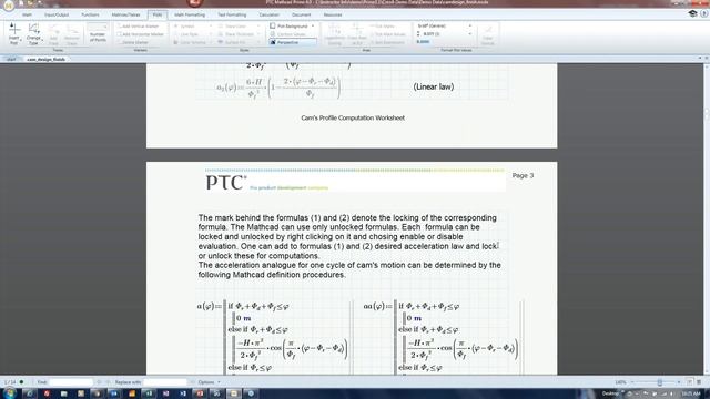 PTC Mathcad 101 Demo  Integration with Excel