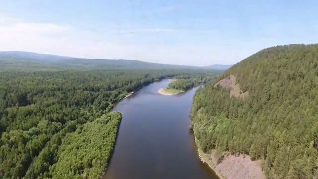 Красоты Сибири. Сереброво 2017 год. Река Бирюса смотреть онлайн