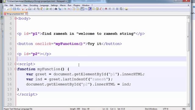 What is last IndexOf Method in Javascript  --   English 23-vlr training