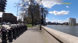 [4K] ?? Walking along River Thames | Lambeth bridge to Vauxhall bridge