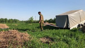 Привез кольца для колодца!Я не думал что они такие тяжелые и так тяжело одному выгружать из прицепа