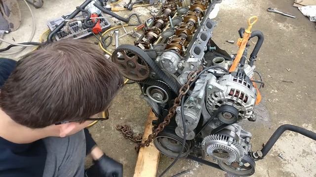 VW Passat Engine Disassembly Part 1 смотреть онлайн