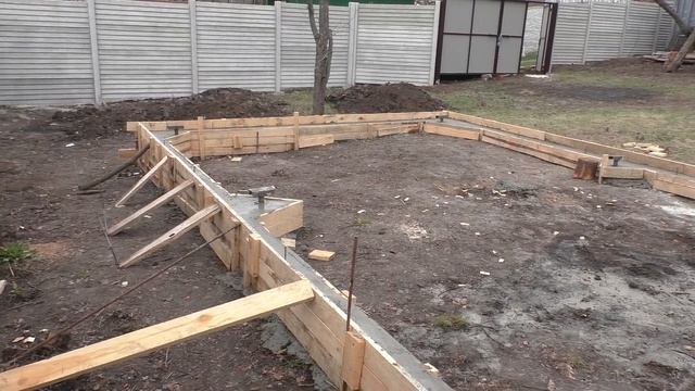 Бетонное основание под БЕСЕДКУ с ДОМИКОМ / Часть 1
