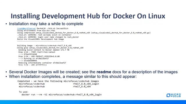 Installing Visual COBOL for Docker on Linux смотреть онлайн
