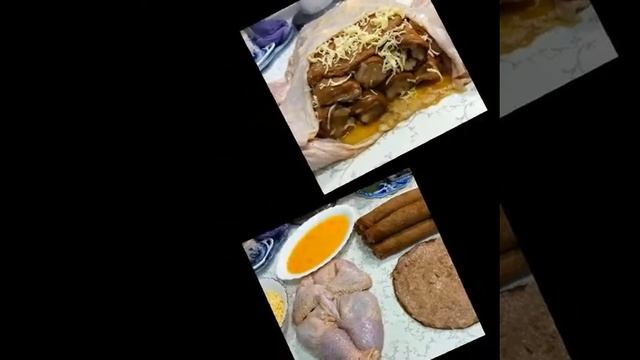 Курица фаршированная печеночные блинами . смотреть онлайн