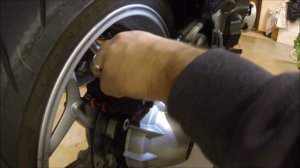 Brake pad change and fluid flush BMW R1200RT