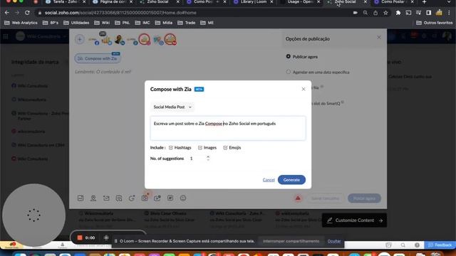 Use o Zoho Social para Postar nas redes sociais usando o chat GPT смотреть онлайн