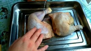 Курица холодного копчения в коптильне в домашних условиях. Копчёние куриных окороков.