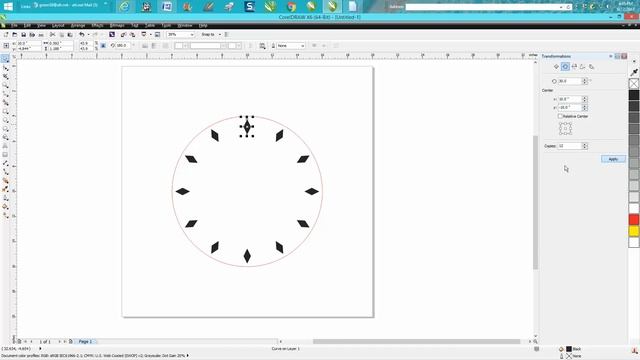 Corel Draw Tips & Tricks Rotate Transformation Docker смотреть онлайн