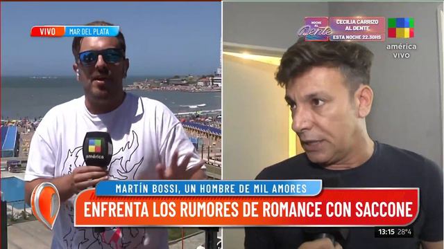 Martín Bossi enfrenta los rumores de romance con Viviana Saccone