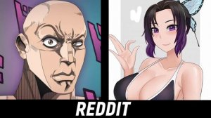 Anime VS Reddit The rock reaction meme v18 Shinobu Kochou