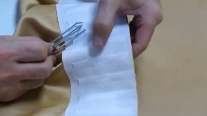 Как красиво повесить шторы. 2 способ сборки ленты на крючок.