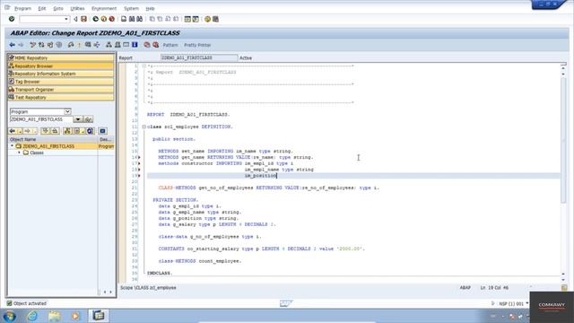 109- Declaration and Instantiation of Objects and the Class Constructor смотреть онлайн