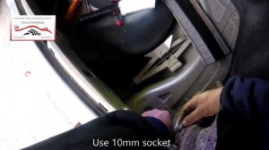 Toyota Corolla 2000-2007  rear bumper removal