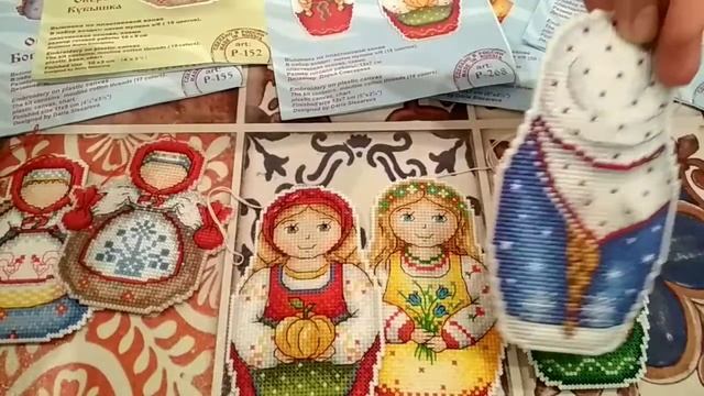 Пластиковая канва / матрёшки / обереги / вышивка крестиком