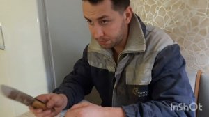 Шкуродерный нож с ручкой из березового капа