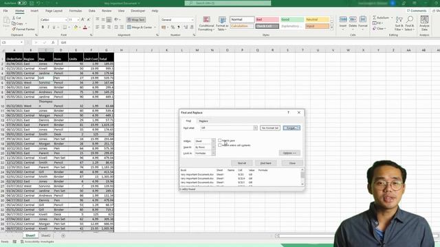 How to Search in Excel (Find and Replace)