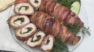 Пряная и сочная курочка в беконе - Очень вкусный и Легкий рецепт