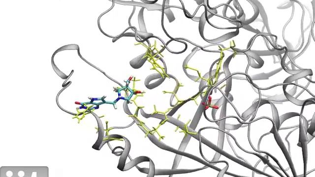 Brain Science - Molecular dynamics simulation of a drug entering into a target protein смотреть онлайн