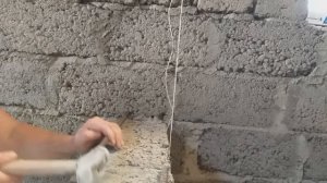 КЛАДКА Пустолелых Цементно Песчанных  БЛОКОВ без опыта, но  Своими Руками часть 5