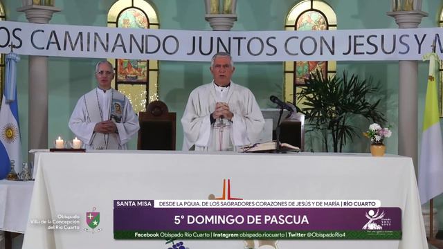 Santa Misa - 5º Domingo de Pascua - Mons. Adolfo Uriona смотреть онлайн