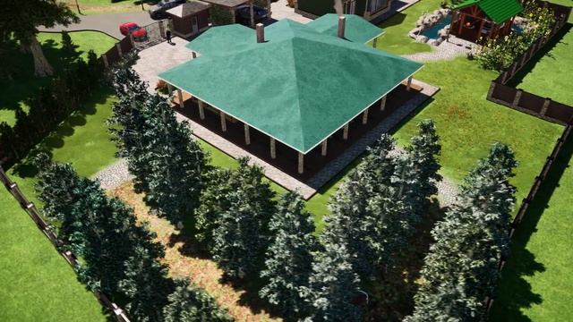 3d -анимация строительства и ландшафтного дизайна