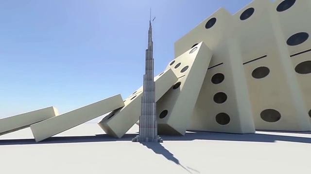 Domino Effect  - The Largest Domino Simulation V2