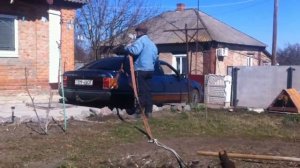ФОРД скорпио против пенька? Ford Scorpio against STUMP??