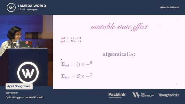 Lambda World 2019 - Optimising your code with math - April Gonçalves смотреть онлайн